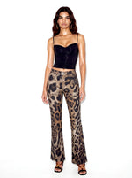 Morph Denim Pants - Leopard