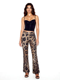 Morph Denim Pants - Leopard