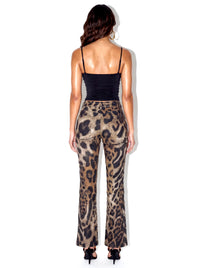 Morph Denim Pants - Leopard